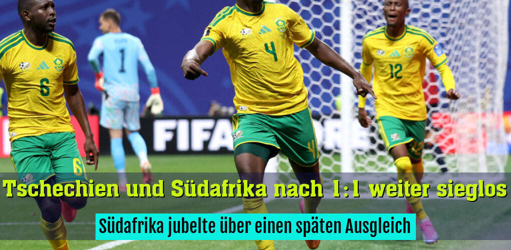Südafrika jubelte über einen späten Ausgleich