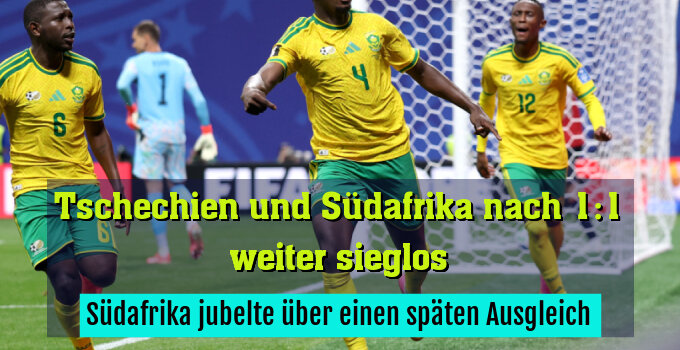 Südafrika jubelte über einen späten Ausgleich