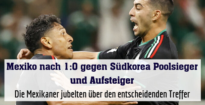 Die Mexikaner jubelten über den entscheidenden Treffer
