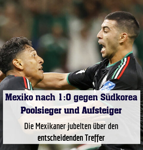 Die Mexikaner jubelten über den entscheidenden Treffer