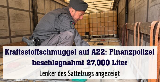 Lenker des Sattelzugs angezeigt
