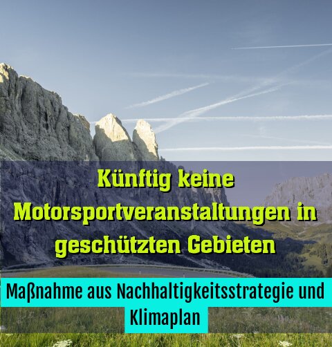Maßnahme aus Nachhaltigkeitsstrategie und Klimaplan