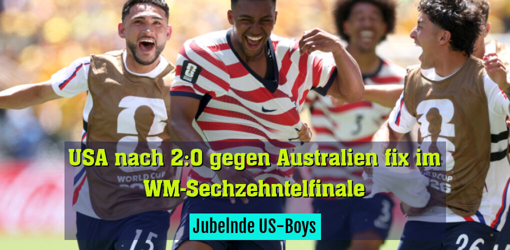 Jubelnde US-Boys