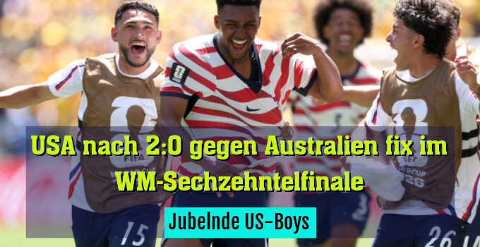 Jubelnde US-Boys