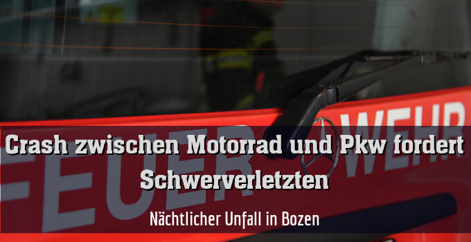 Nächtlicher Unfall in Bozen