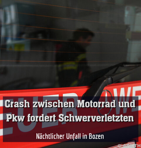 Nächtlicher Unfall in Bozen