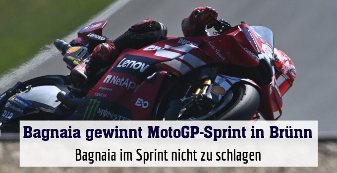 Bagnaia im Sprint nicht zu schlagen
