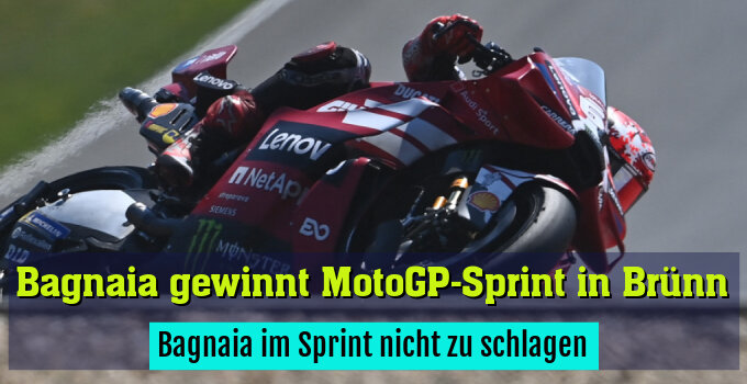 Bagnaia im Sprint nicht zu schlagen