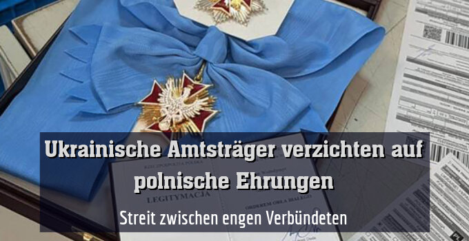 Selenskyj schickt Orden des Weißen Adlers zurück