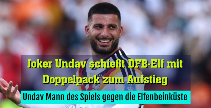 Undav Mann des Spiels gegen die Elfenbeinküste