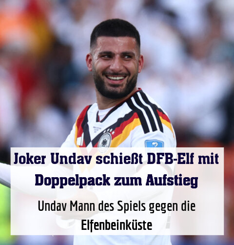 Undav Mann des Spiels gegen die Elfenbeinküste
