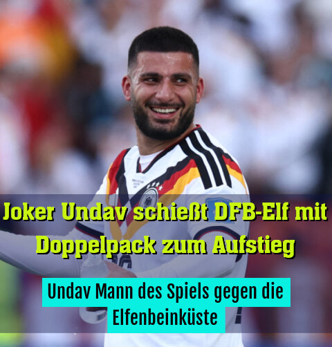Undav Mann des Spiels gegen die Elfenbeinküste