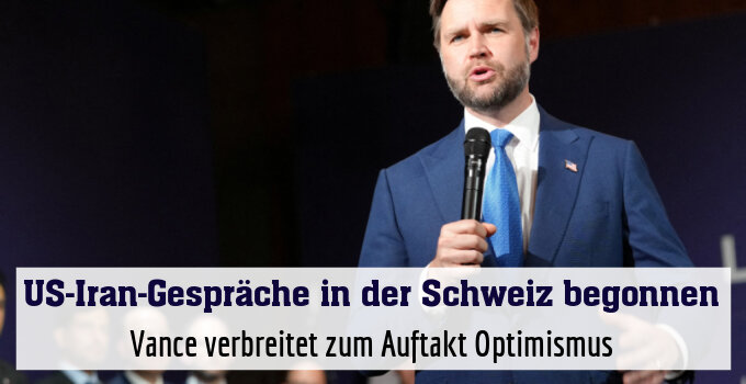 Vance verbreitet zum Auftakt Optimismus