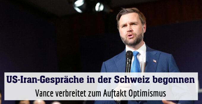 Vance verbreitet zum Auftakt Optimismus