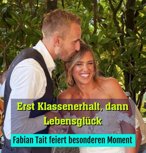 Fabian Tait feiert besonderen Moment