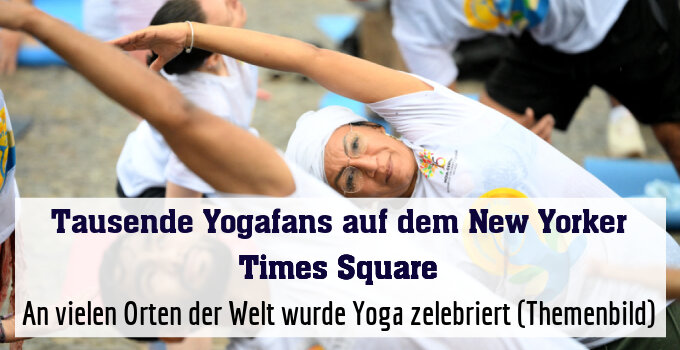 An vielen Orten der Welt wurde Yoga zelebriert (Themenbild)