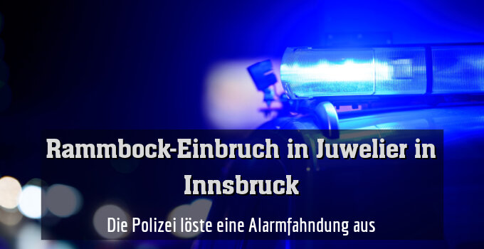 Die Polizei löste eine Alarmfahndung aus
