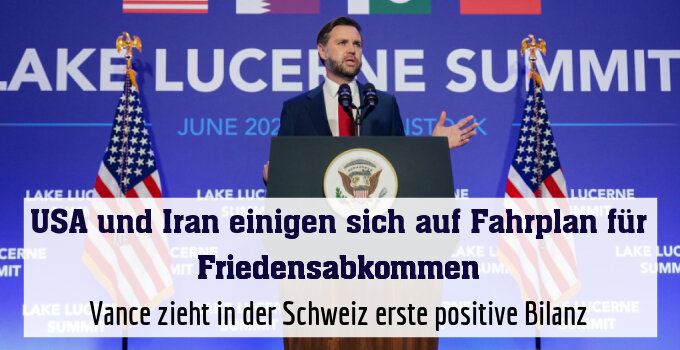 Vance zieht in der Schweiz erste positive Bilanz