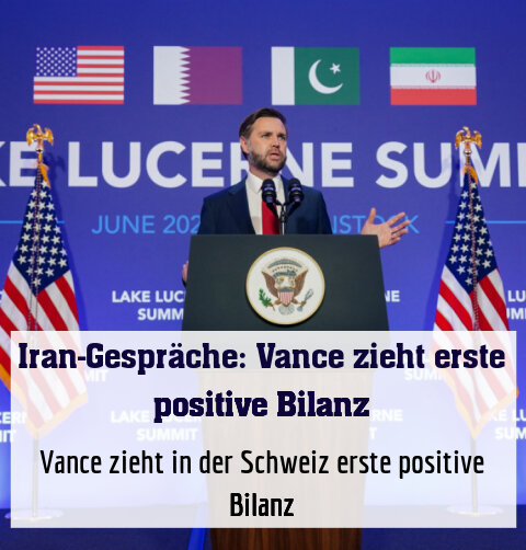 Vance zieht in der Schweiz erste positive Bilanz