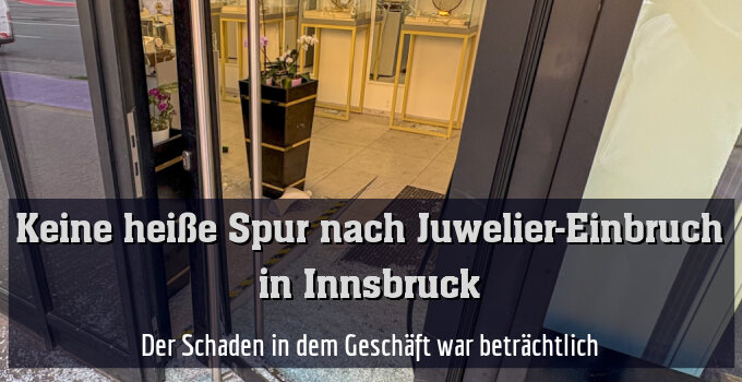 Der Schaden in dem Geschäft war beträchtlich
