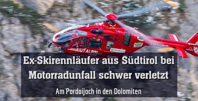 Am Pordoijoch in den Dolomiten