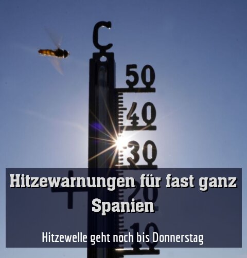 Hitzewelle geht noch bis Donnerstag
