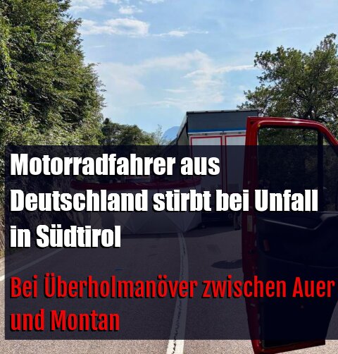 Bei Überholmanöver zwischen Auer und Montan