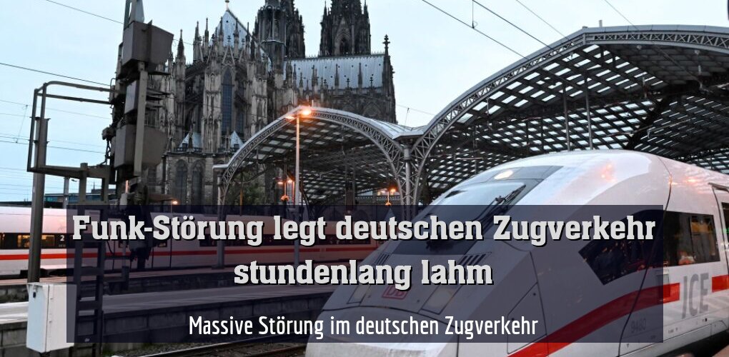 Massive Störung im deutschen Zugverkehr