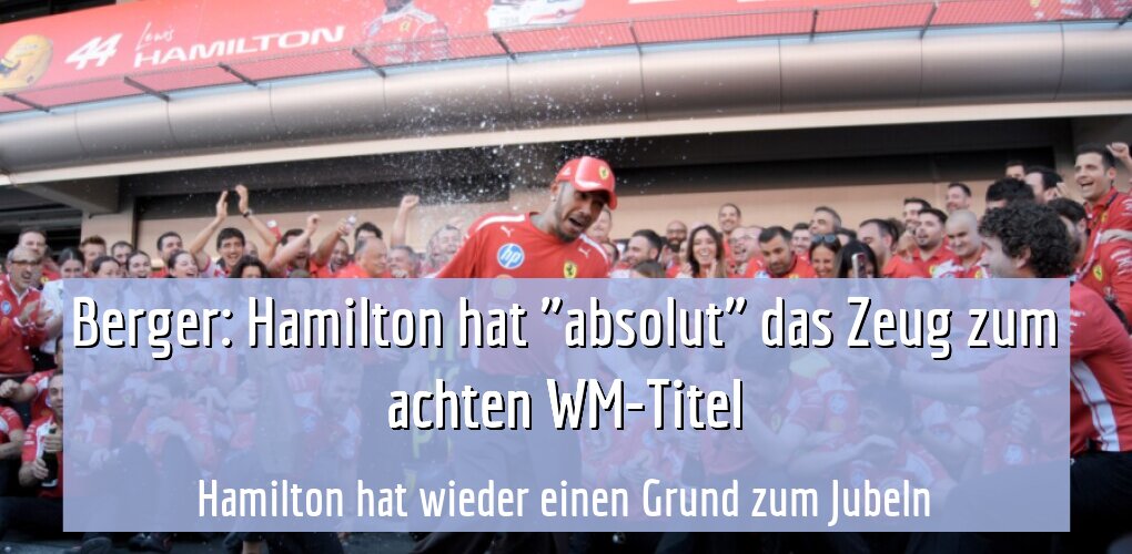 Hamilton hat wieder einen Grund zum Jubeln