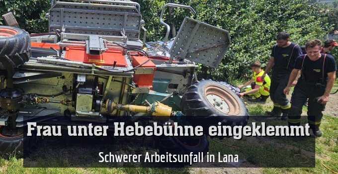 Schwerer Arbeitsunfall in Lana