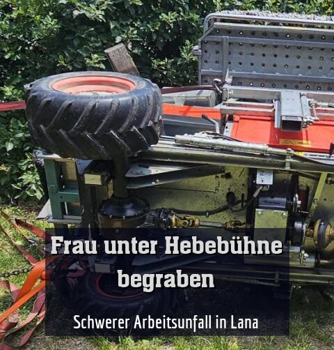 Schwerer Arbeitsunfall in Lana