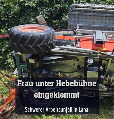 Schwerer Arbeitsunfall in Lana