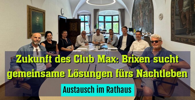 Austausch im Rathaus