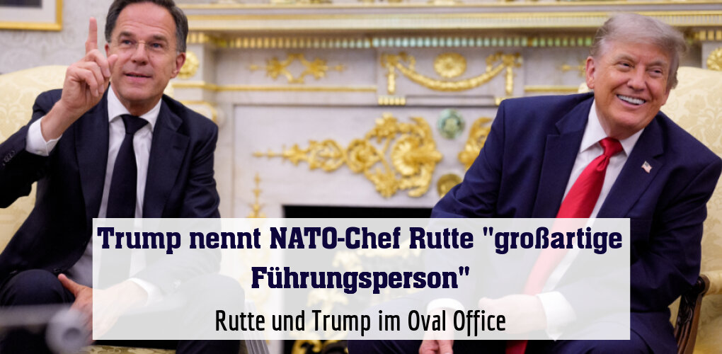 Rutte und Trump im Oval Office