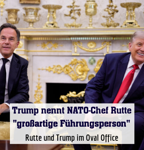 Rutte und Trump im Oval Office