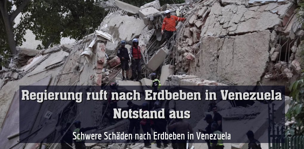 Schwere Schäden nach Erdbeben in Venezuela