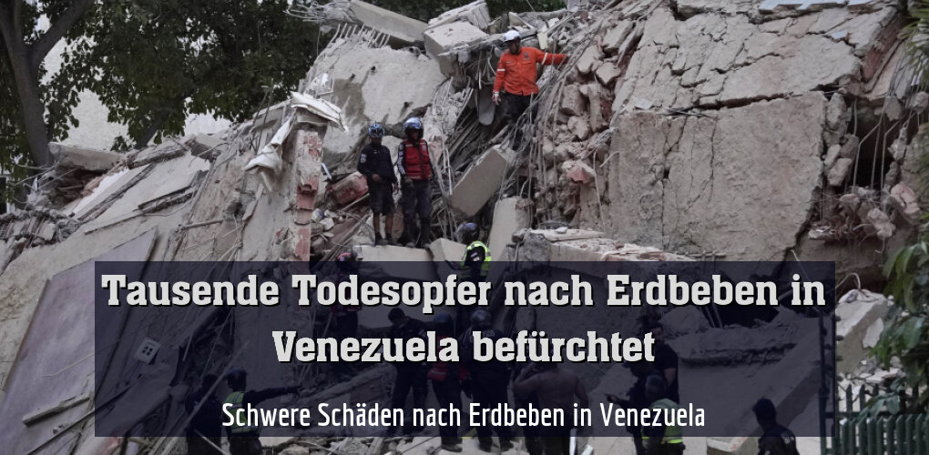 Schwere Schäden nach Erdbeben in Venezuela