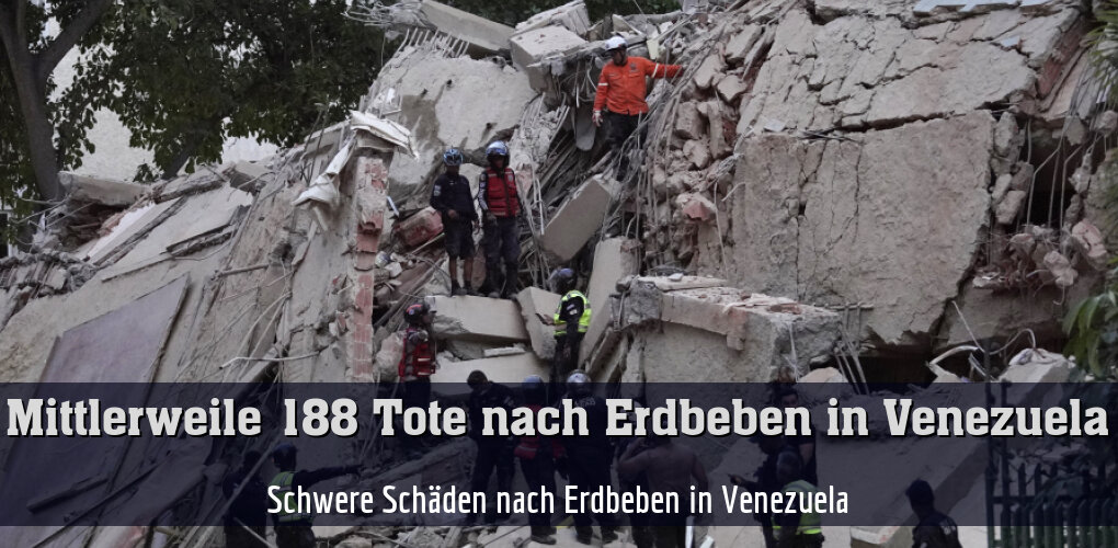 Schwere Schäden nach Erdbeben in Venezuela