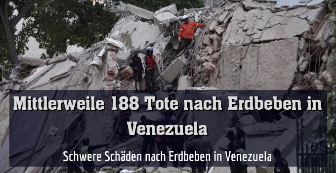 Schwere Schäden nach Erdbeben in Venezuela
