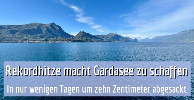 In nur wenigen Tagen um zehn Zentimeter abgesackt