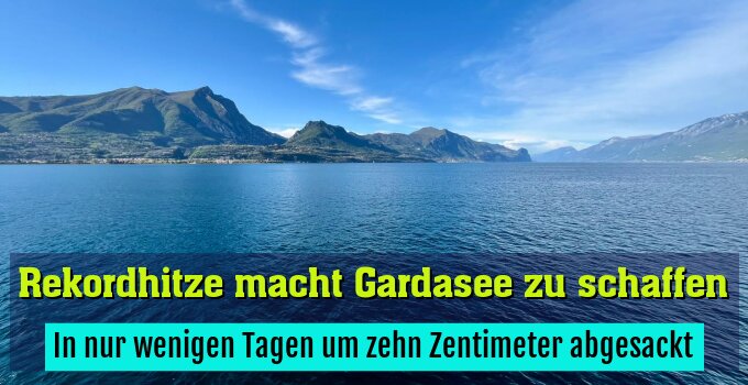 In nur wenigen Tagen um zehn Zentimeter abgesackt