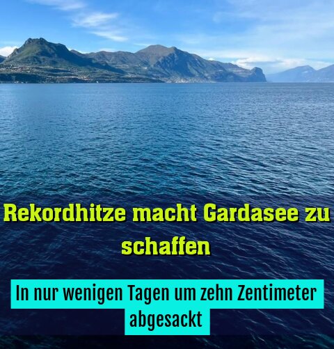 In nur wenigen Tagen um zehn Zentimeter abgesackt