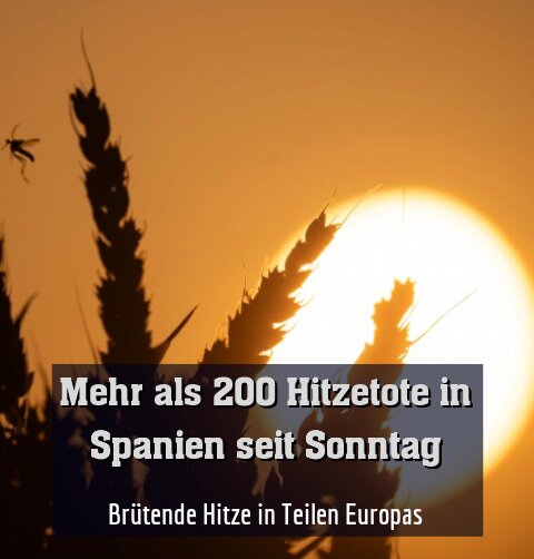 Brütende Hitze in Teilen Europas