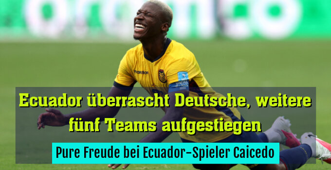 Pure Freude bei Ecuador-Spieler Caicedo