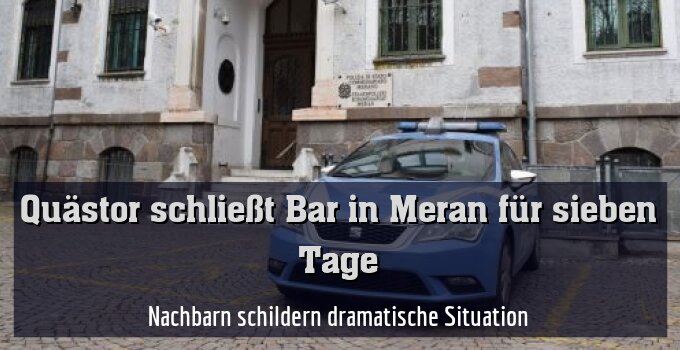 Nachbarn schildern dramatische Situation