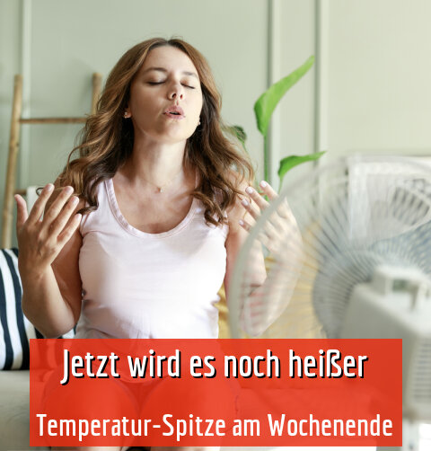 Temperatur-Spitze am Wochenende