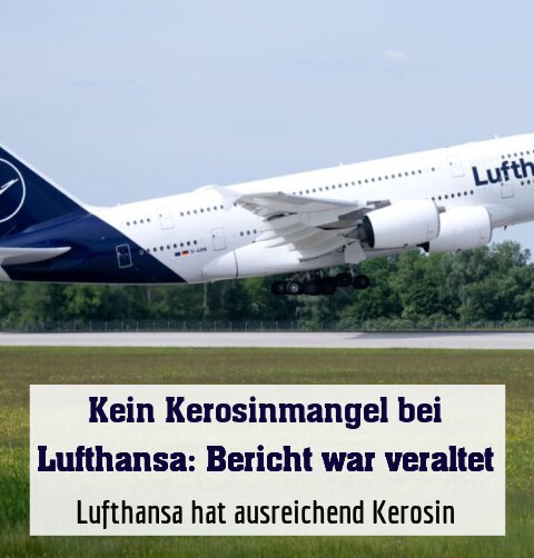 Lufthansa hat ausreichend Kerosin