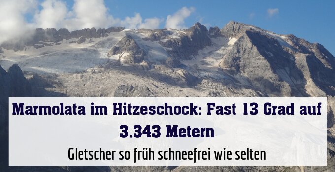 Gletscher so früh schneefrei wie selten