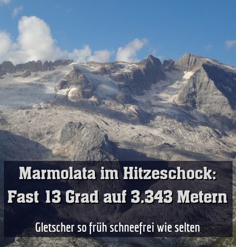 Gletscher so früh schneefrei wie selten