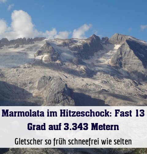 Gletscher so früh schneefrei wie selten